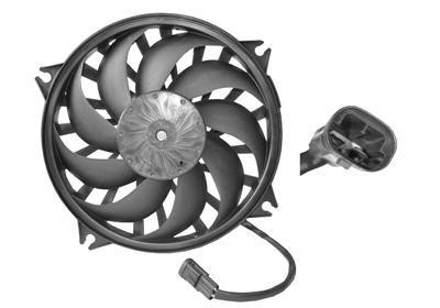 ventilator, 240w, 40 cm doorsnee, 2 pins Citroen C4, Picasso/Gra