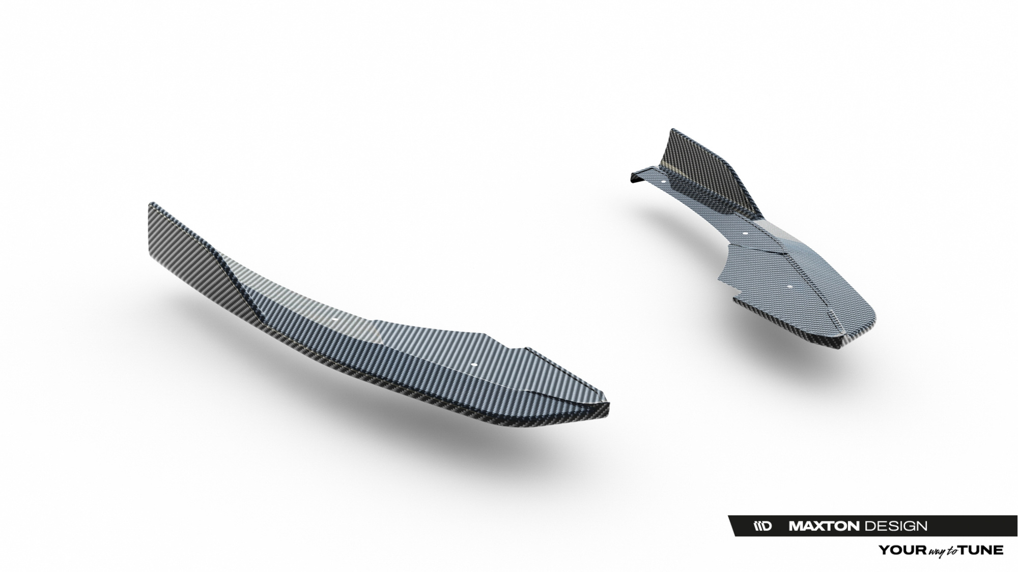 Prepreg Carbon Fiber Rear Side Splitters Audi RS3 Sedan 8Y Facelift