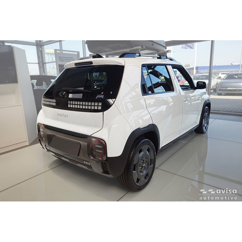 Avisa Stainless Steel Rear Bumper Protector  Hyundai Inster 2024- - Matt Black