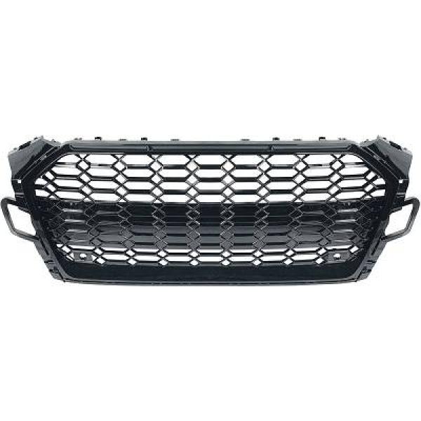 Grill Audi A5 B9 19- RS Look Glans Zwart