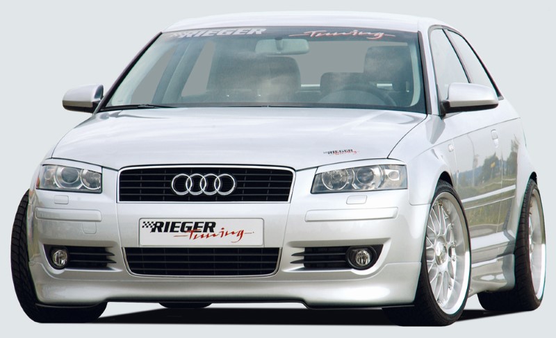 Voorspoiler Audi A3 8P ABS Rieger