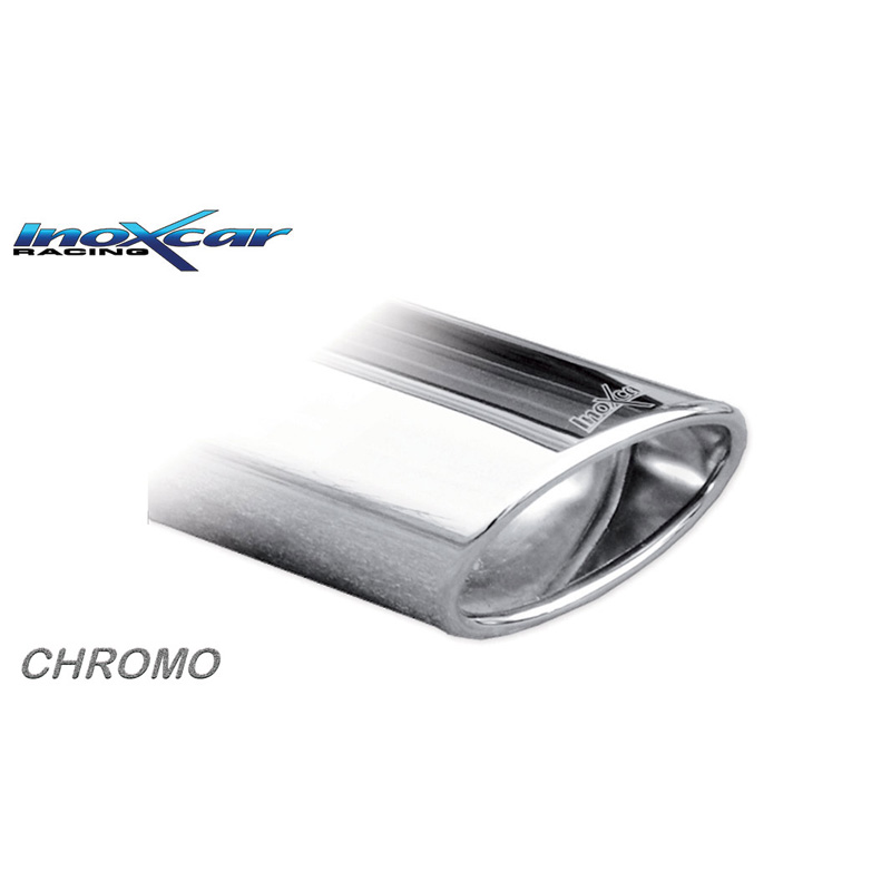 100% Inox Sport Exhaust  Volkswagen Polo 6R 1.4 TSi Blue GT 140hp 2013-2014 1x120x80mm Oblique