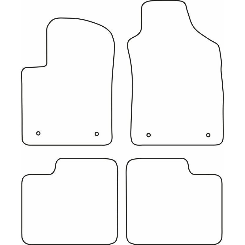 Automatten  Fiat 500 2015-