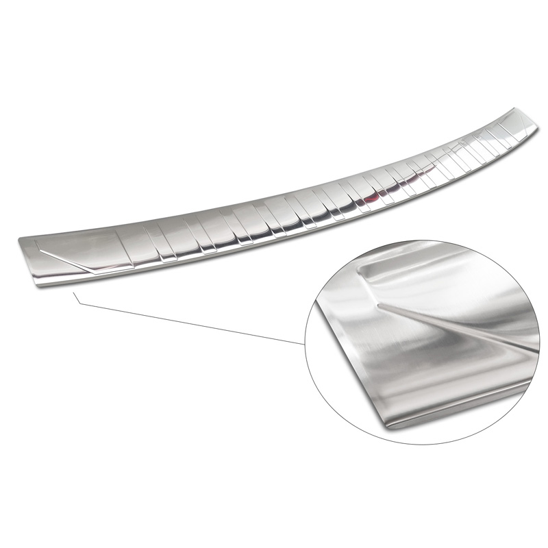 Stainless Steel Rear bumper protector  BMW X5 F15 2013-2018 with M-Pakage 'Ribs'