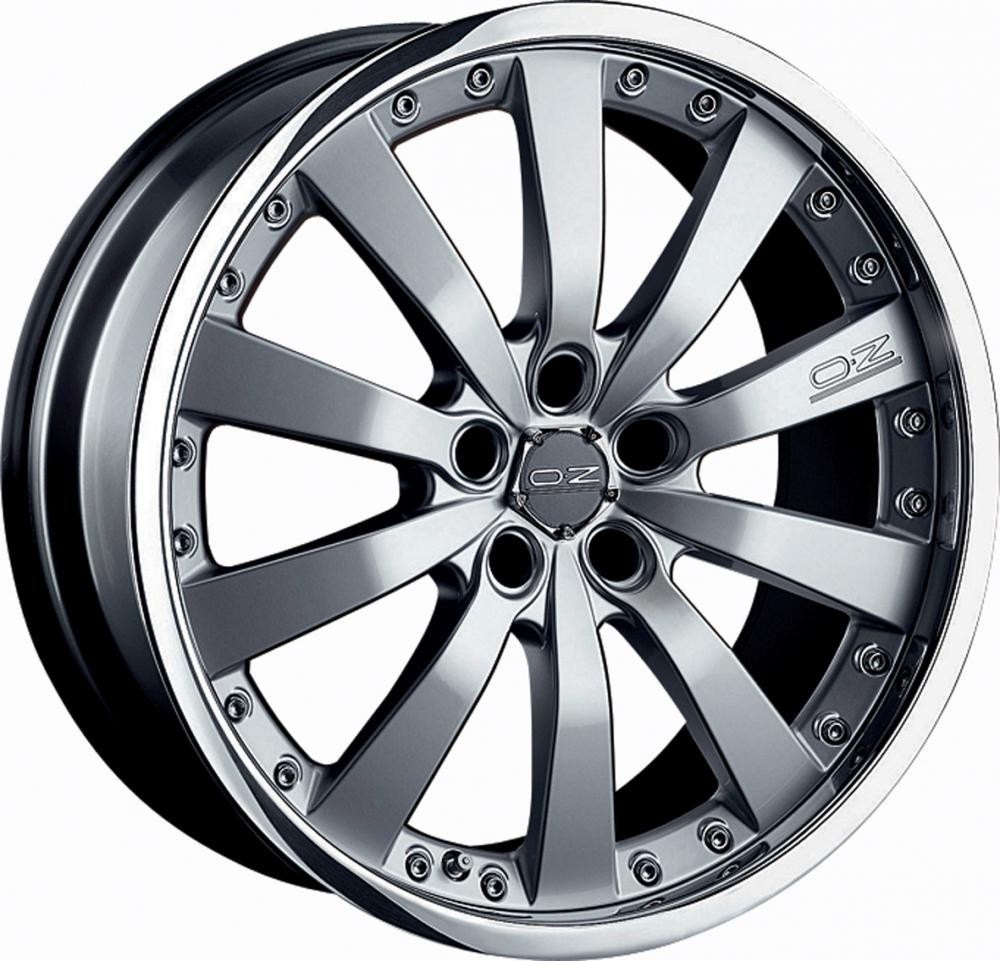 Velgen OZ Michelangelo II PL race silver 9.5x19 inch 5x108 ET40