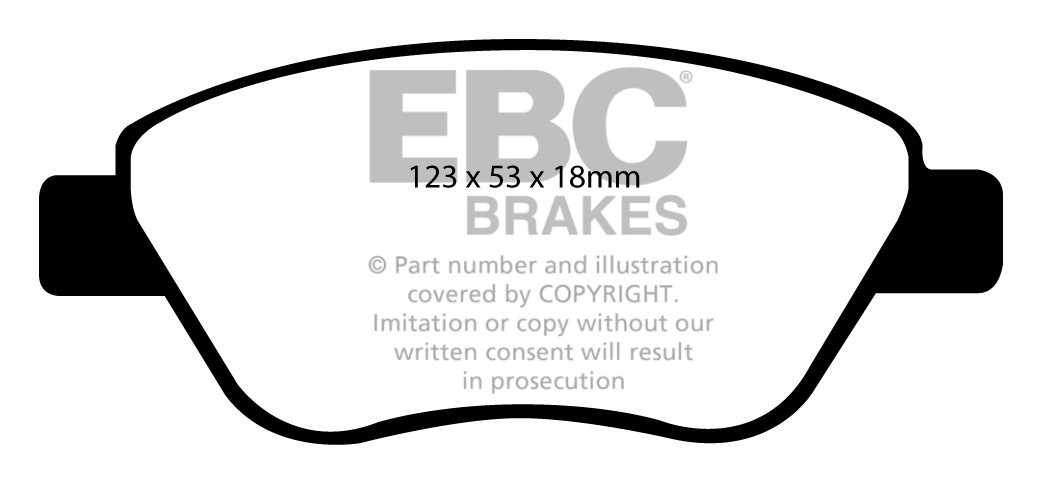 EBC Brakes OPEL Corsa D 1.3 TD -75 2006-.. Remblokken voorzijde