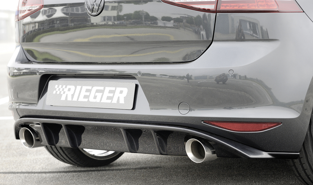 Achteraanzet Rieger Glossy Black VW Golf 7 GTI