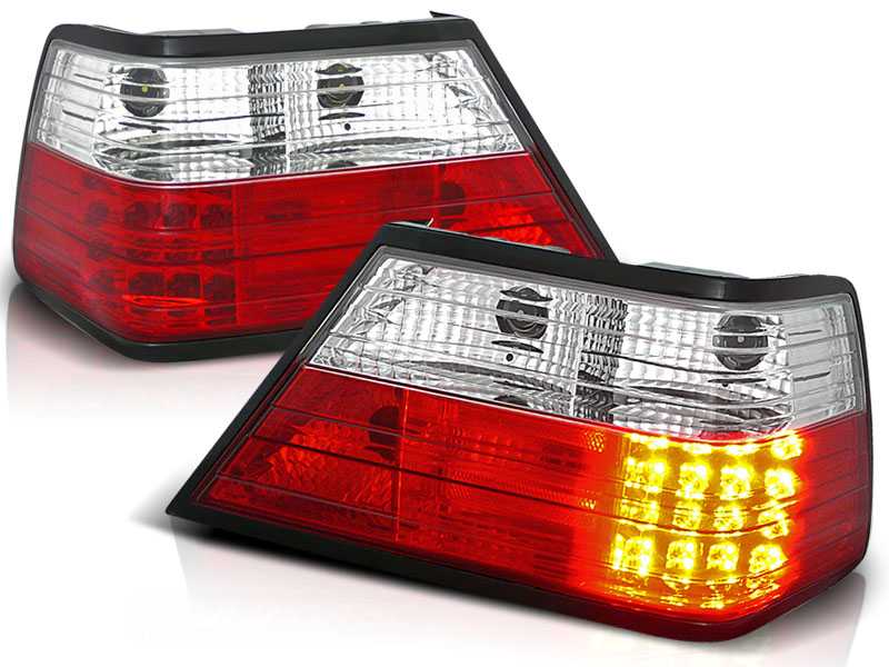 Achterlichten LED Mercedes E-Class W124 rood/clear