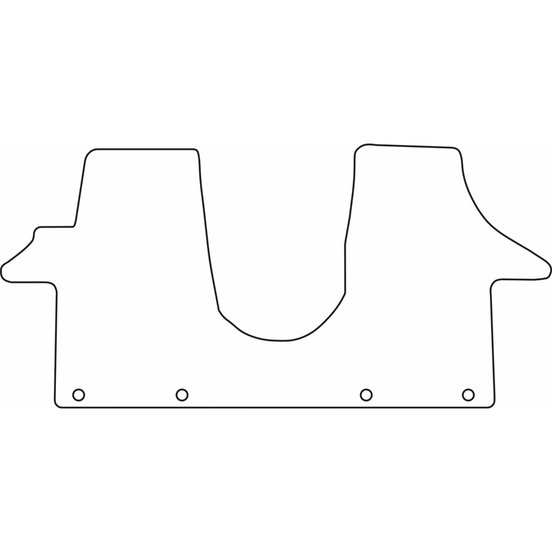 Automatten  Volkswagen Transporter T5 2003-2015 & T6 2015- (alleen voormat, één geheel)