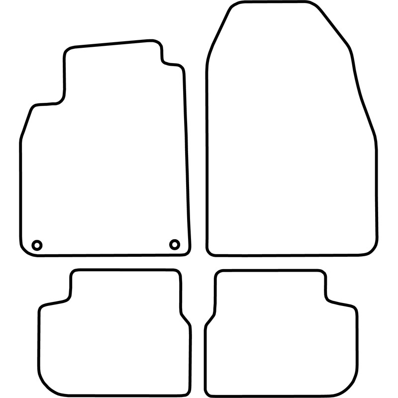 Set velour car mats  Saab 9-3 Convertible 2008-