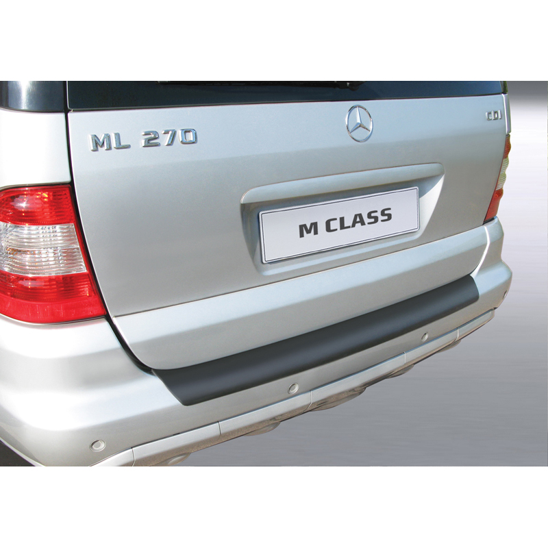 ABS Rear bumper protector  Mercedes-Benz ML 2001-2005 Black