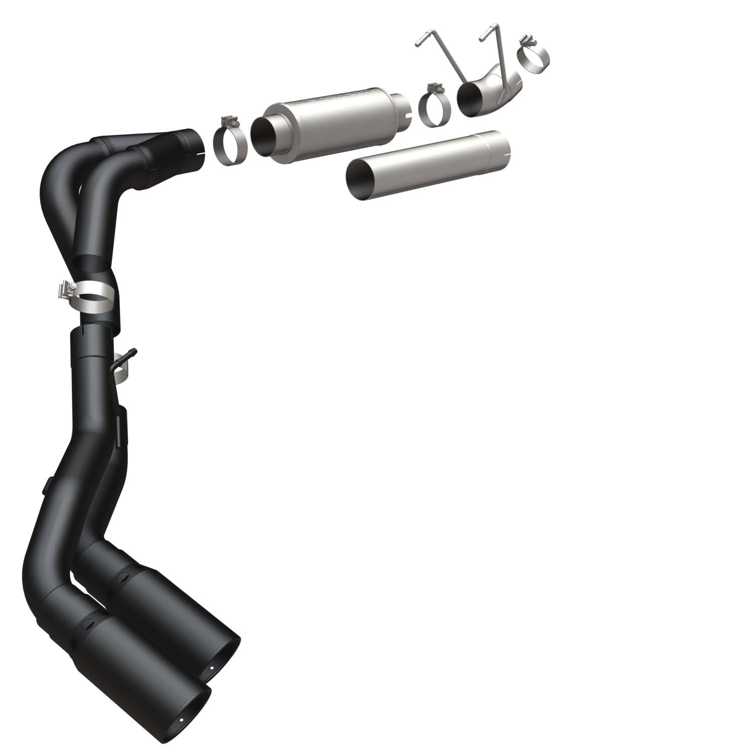 Dodge Cat-Back 07-10 Dodge Ram 6.7L Black Magnaflow Cat-Back