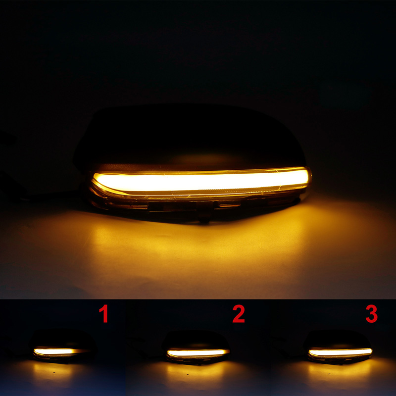 Set LED Zijspiegel-Knipperlichten  Volkswagen Golf VI 2008-2012 & Touran 2010-2015 - Rookgrijs - incl. Dynamic Running Light