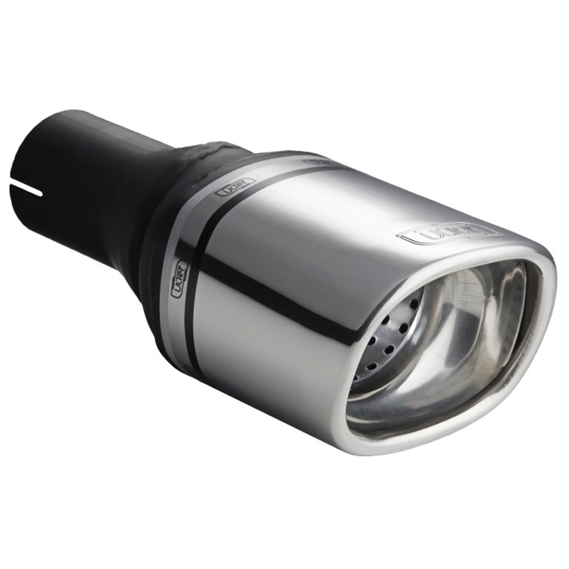 Ulter Sport Exhaust finisher - Rectangular 100x75mm Slanted - Length 120mm - Installation ->50mm - Inox