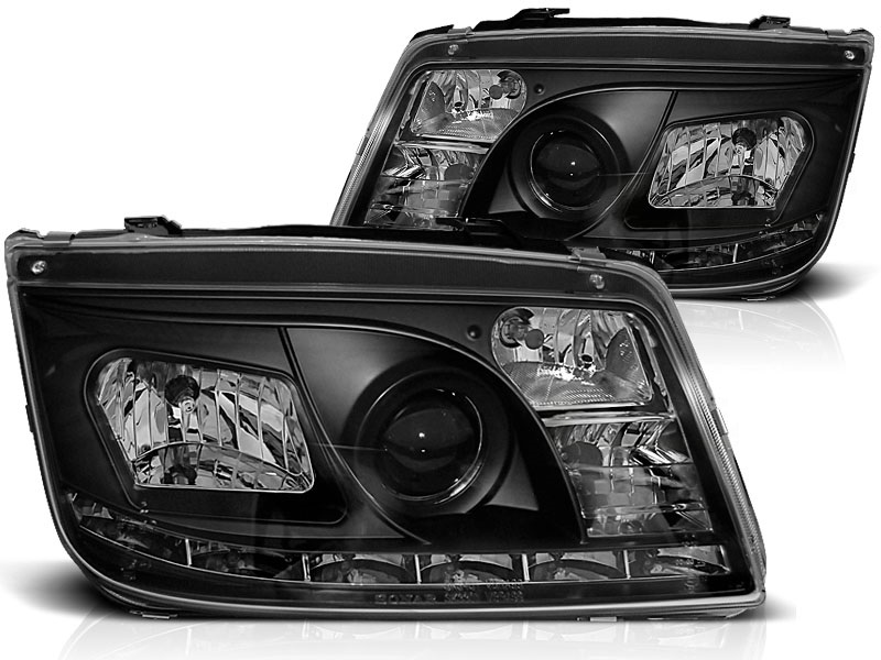 Koplampen VW Bora 98-05 Zwart