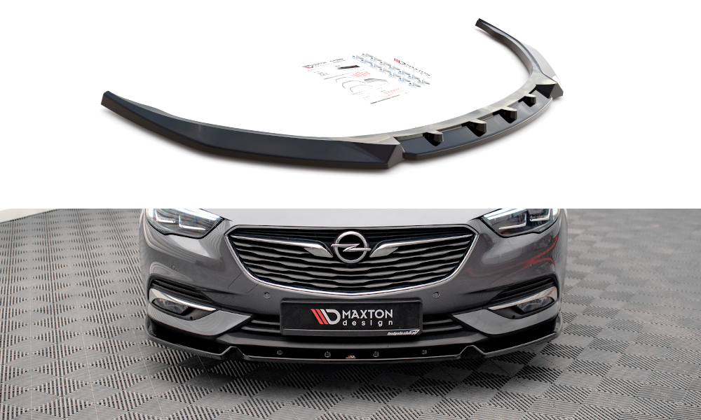 Voorspoiler V.2 Opel Insignia B Maxton Glans Zwart
