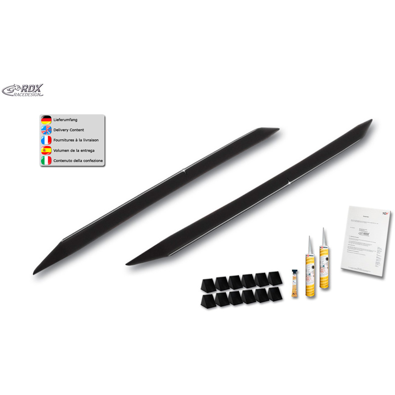 Side skirts 'Slim'  Citroën C1 II 2014- (ABS glossy black)