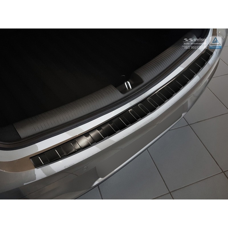 Achterbumperprotector Opel Astra K 5-deurs 'Ribs' Zwart RVS
