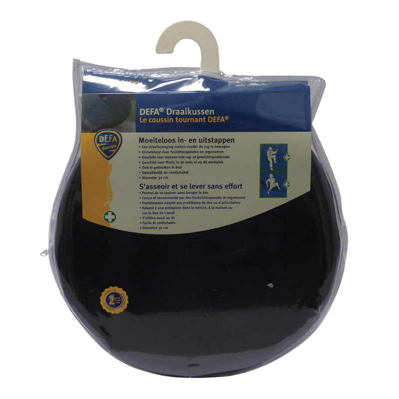 Defa Rotating Cushion 32cm Black