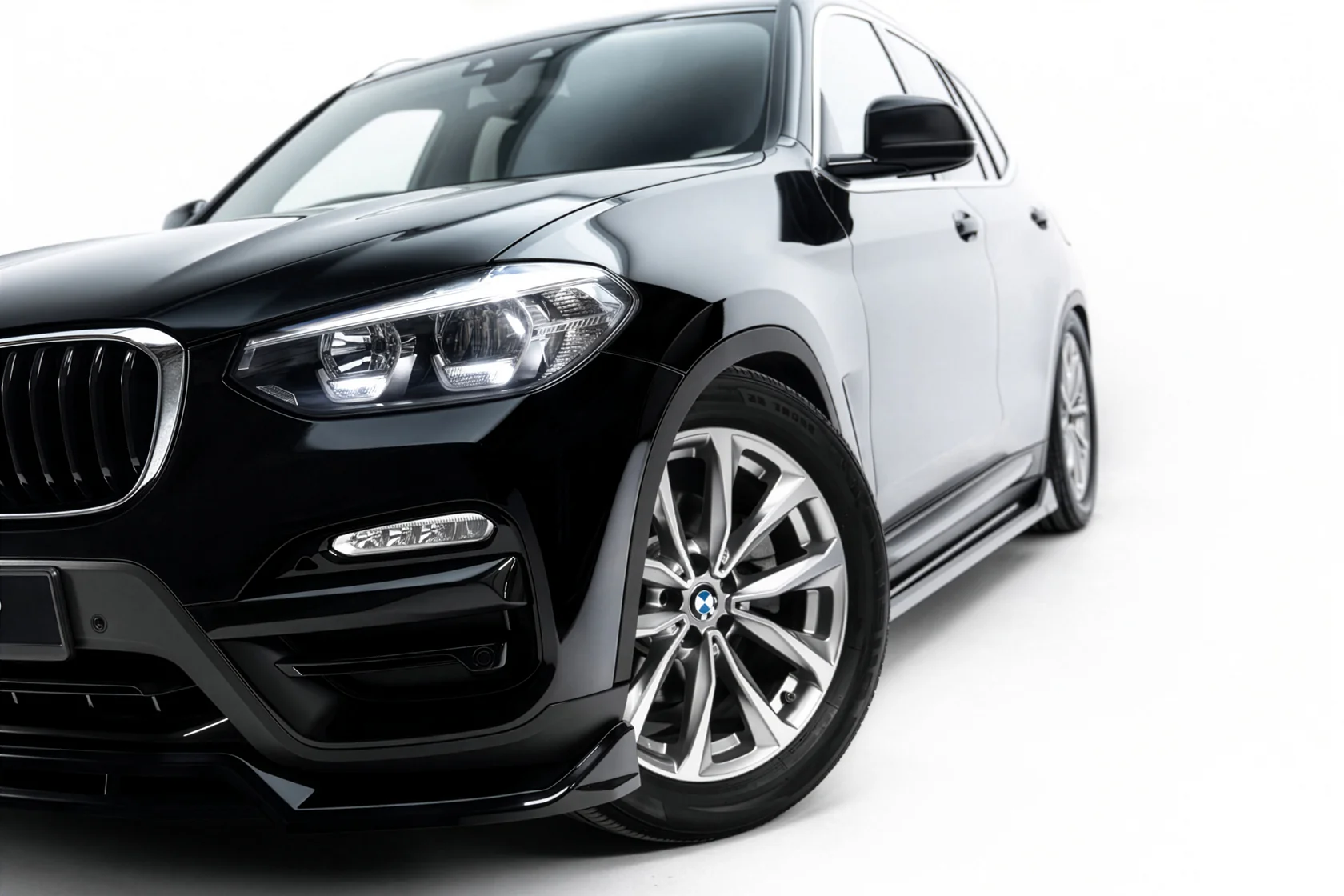 Voorspoiler BMW X3 G01 Glans Zwart