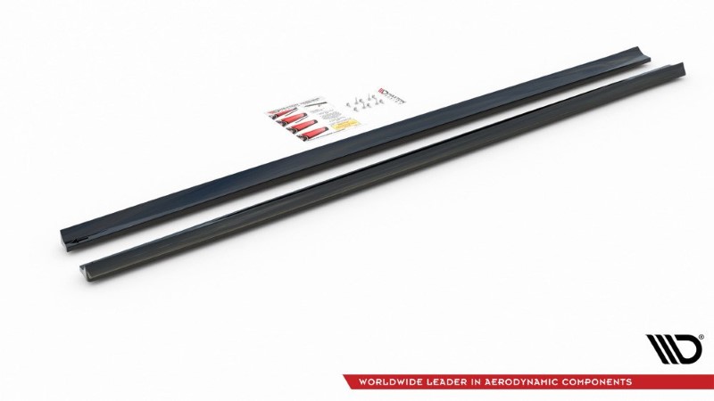 Zijskirts Diffusers Ford Focus ST / ST-Line Mk4 V.5 Glanzend Zwart