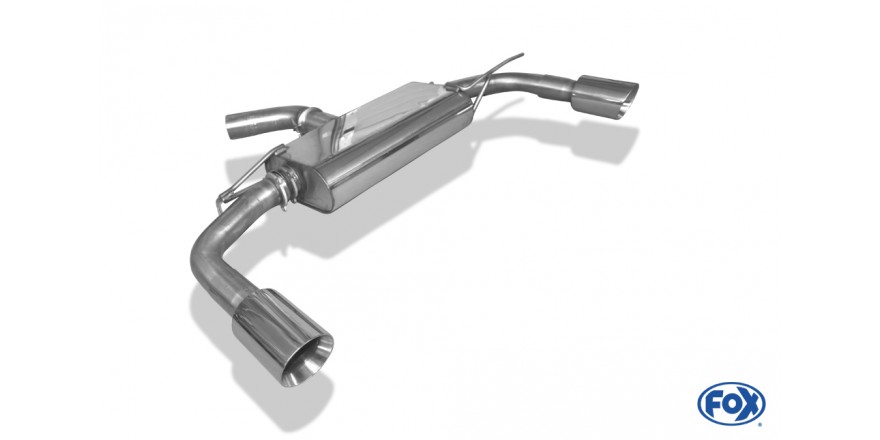 VW Beetle Typ 16 Einddemper Uitgang rechts/links - 1x100 Typ 25