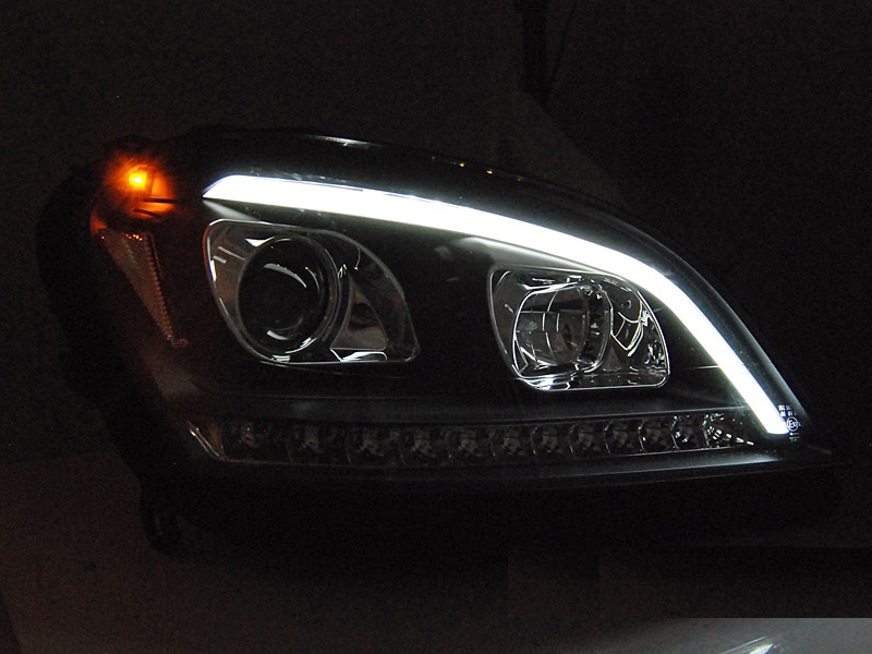 Headlights Mercedes M-klasse W164 05-08 Tube black