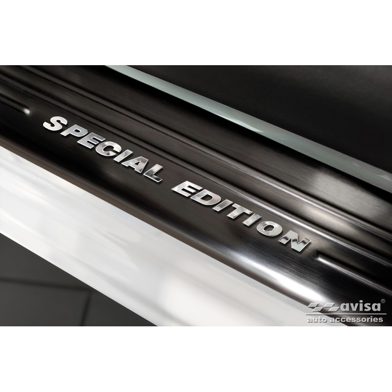 Zwart RVS Instaplijsten  Opel Mokka 2020- - 'Special Edition' - 4-delig