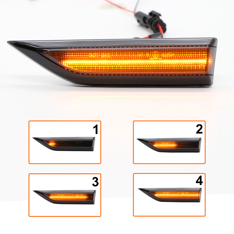 Set LED Zijknipperlichten  Volkswagen Caddy IV 2015-2020 - Rookgrijs- incl. Dynamic Running Light