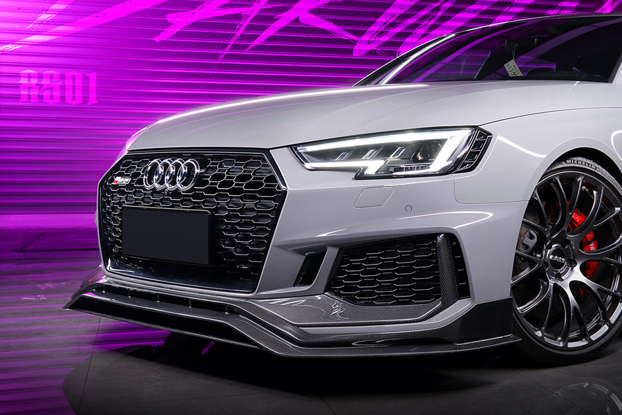 Audi RS4 B9 BKSS Style Voorspoiler Carbon Fiber 2017-2019