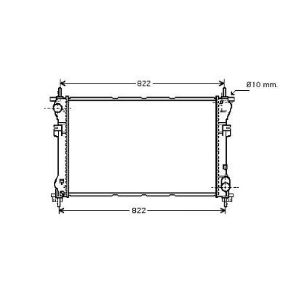 Radiator TRANSIT 00-06 2.0-TDI/CI +/-AC