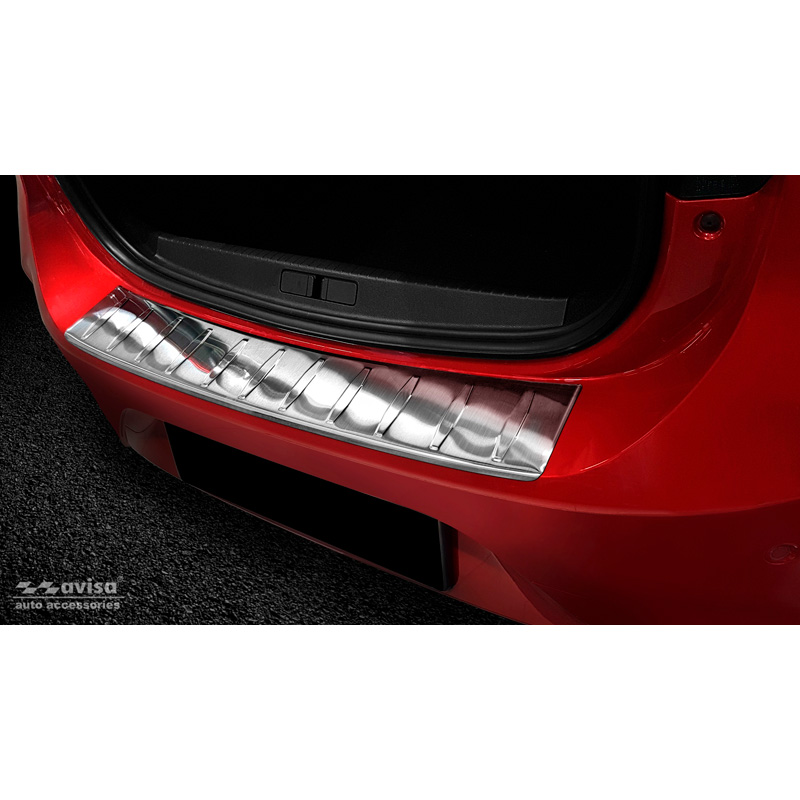 Stainless Steel Rear bumper protector  Opel Corsa F HB 5-doors GS-Line 2019- 'Ribs'