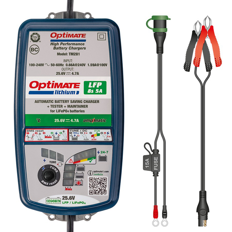 OptiMate Lithium 8s 5-Amp Battery Saving charger-tester-maintainer