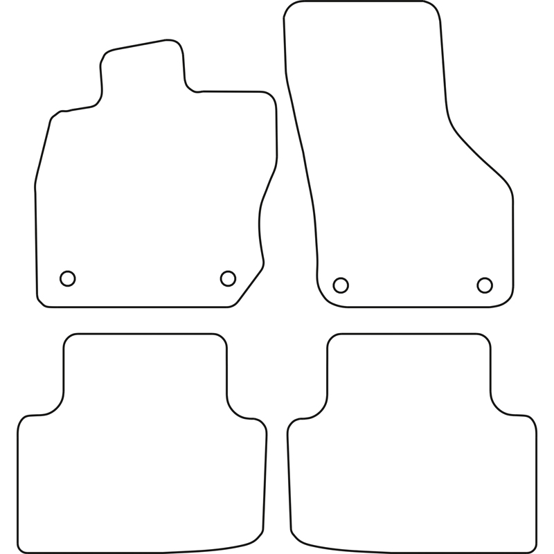 Automatten  Skoda Octavia IV (NX3) Sedan/Kombi e-Tec 2020-