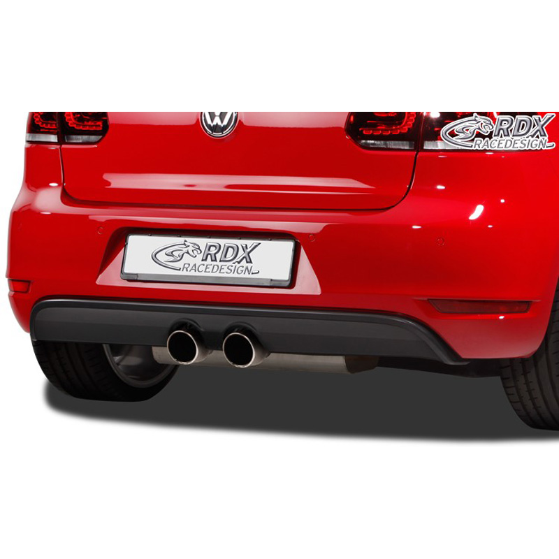 Rear bumper skirt (Diffuser)  Volkswagen Golf VI GTI/ GTD 2007-2013 (GFK)