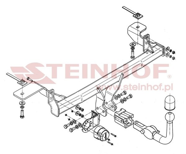 Trekhaak Fiat Panda II 4x4 (4WD) 2004-2011