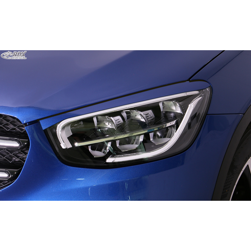 RDX Scheinwerferblenden passend für Mercedes GLC (X253) 2015-2022 & GLC Coupé (C253) 2016-2023 (ABS)