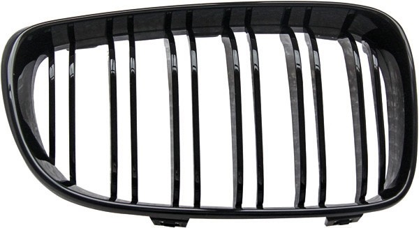 Grill Nieren BMW E81 / E82 / E87 / E88  Dubbel Spaak Glanzend Zwart