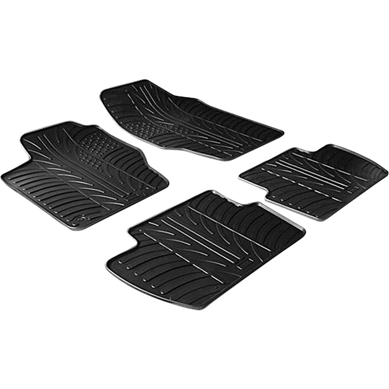 Rubber car mats set  Citroen C4 2005-2010 (T profile 4-pieces)