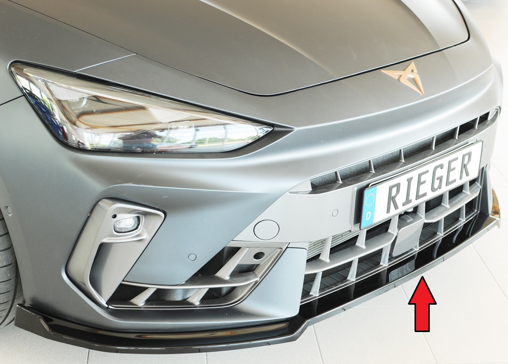 Voorspoiler voor Originele Cupra León KL (06.24-) glans zwart