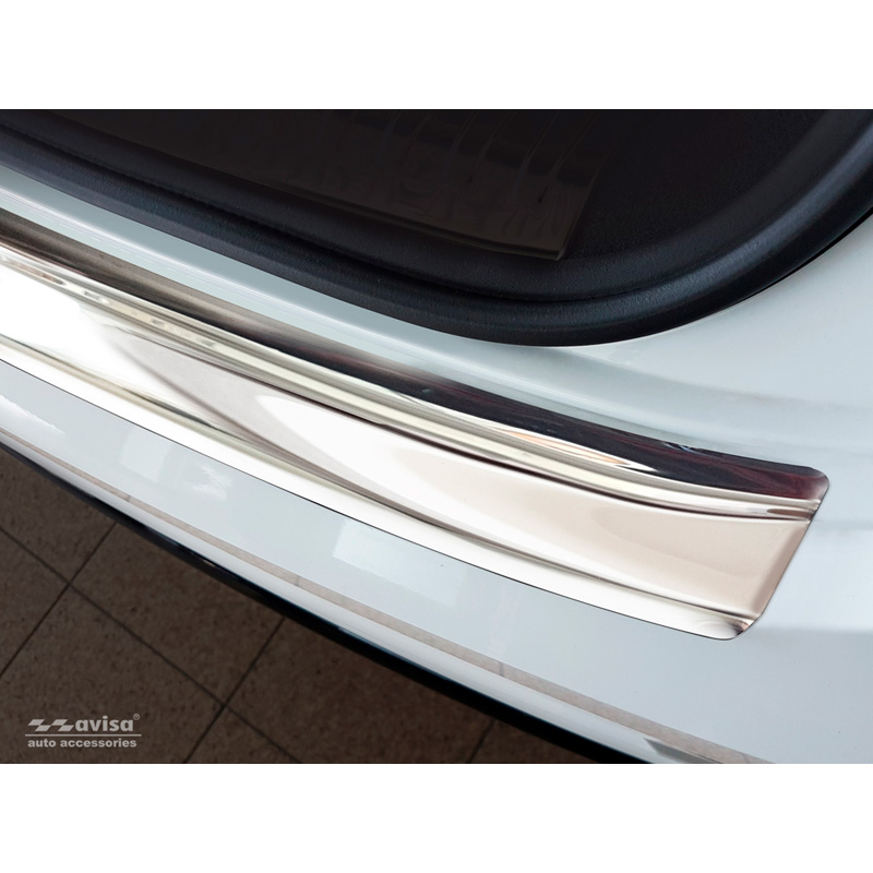 Chrome Stainless Steel Rear bumper protector  Audi Q8 2018-2023 & Facelift 2023- 'Ribs'