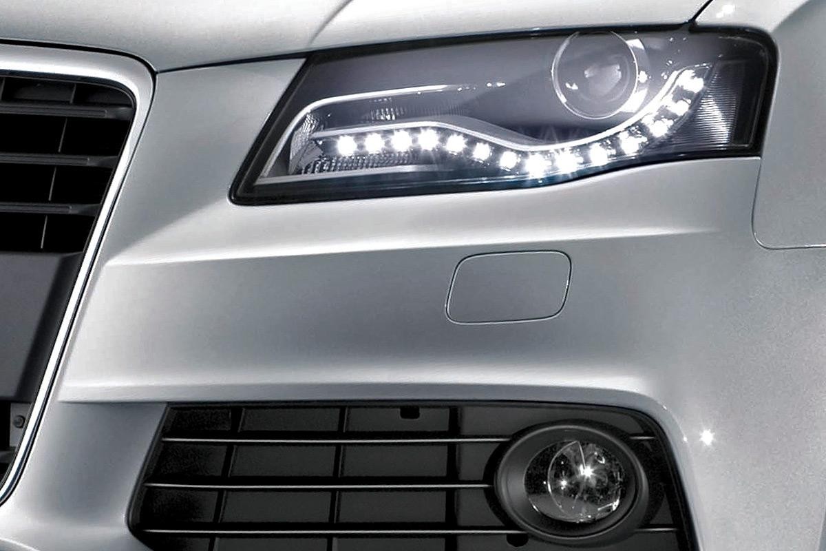 Koplampen Audi A4 B8 08-11 Xenon look LED dagrijlicht H7