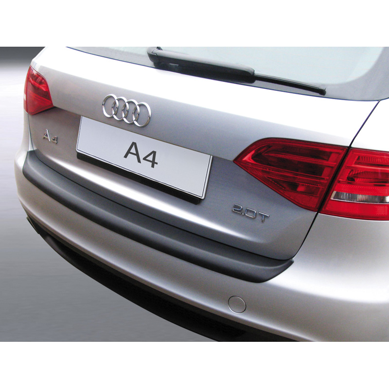 ABS Rear bumper protector  Audi A4 Avant 2008-2012 Black