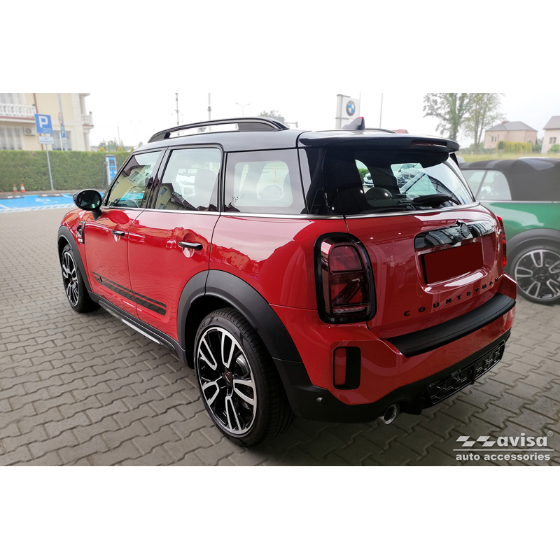 Matzwart RVS Achterbumperprotector  Mini Countryman F60 FL 2020-2023