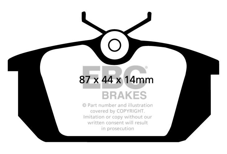 EBC Brakes LANCIA Dedra 1.6 96-99 Remblokken achterzijde