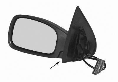 spiegel, Cabrio, bol glas, elektr verstelb, verwarmd, in primer,