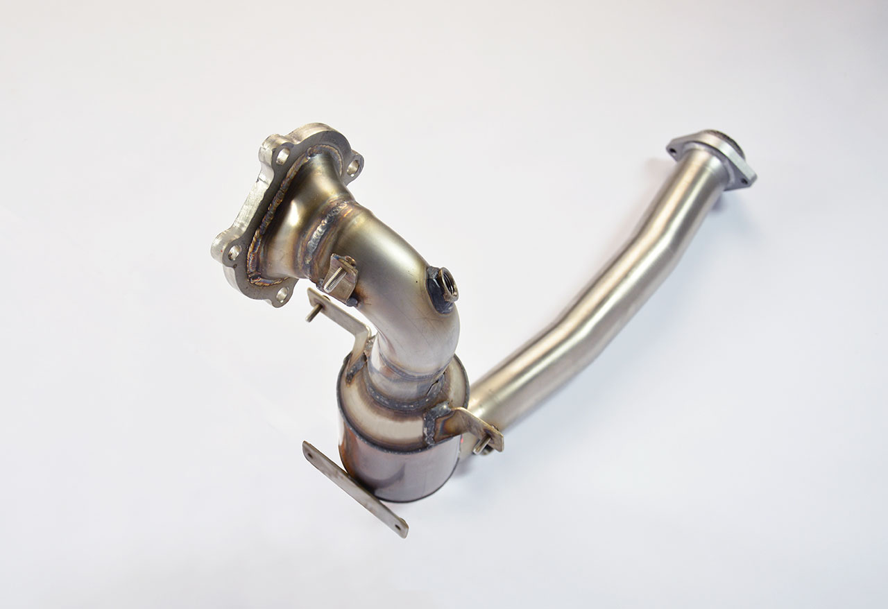 595 ABARTH 1.4T (145 Hp) 2015 Turbo downpipe kit + Metallic catalytic converter