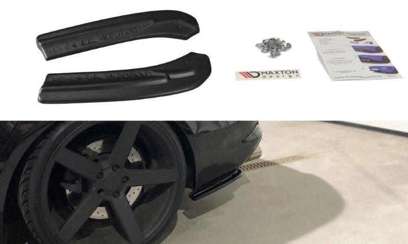 Achterzij Spoilers Audi S4 B8 FL Glanzend Zwart
