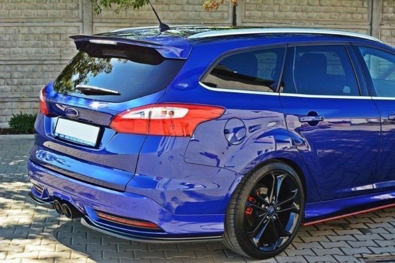 Achterzij Spoilers Ford Focus ST Mk3 Estate Glanzend Zwart