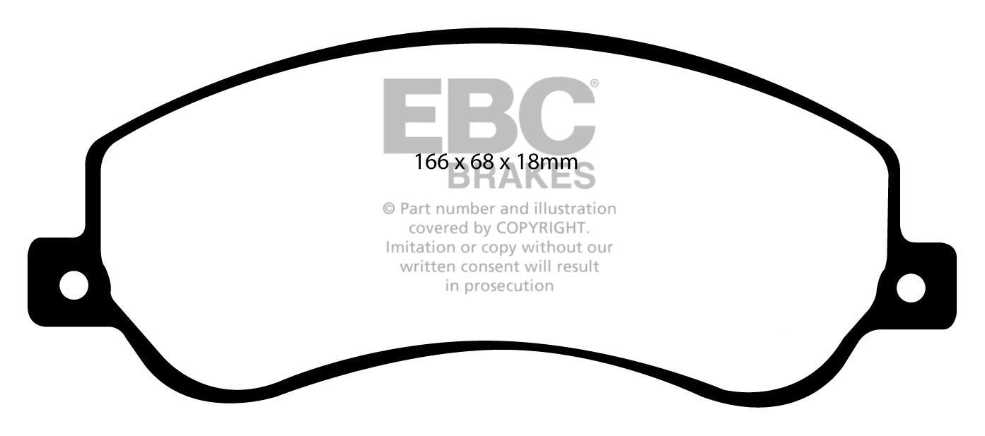 EBC Brakes FORD BEDRIJFSWAGEN Transit 430 2006-.. Remblokken voo